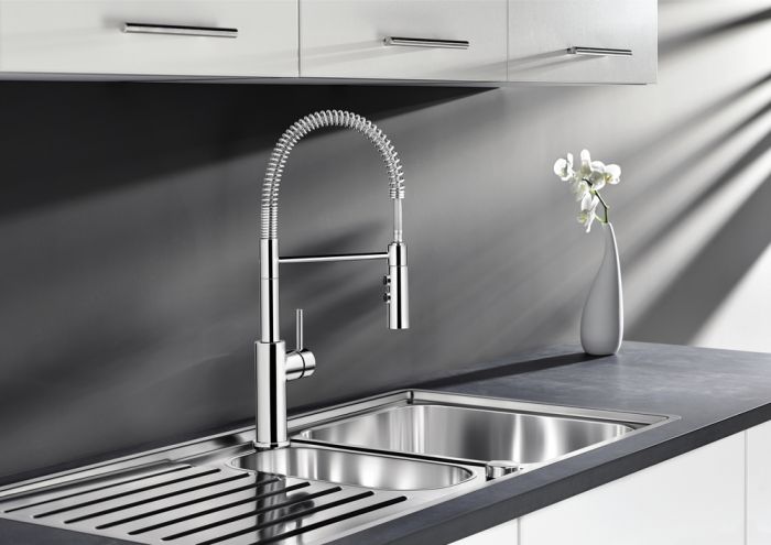Смеситель Blanco Catris-S 521476 хром с выдвижной лейкой
