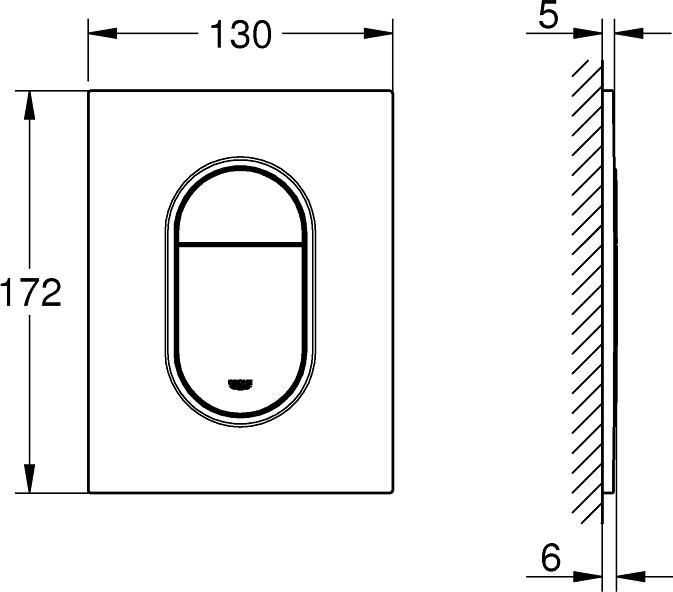 Кнопка смыва Grohe Arena Cosmopolitan S 37624000