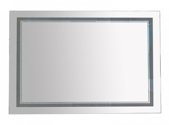 Зеркало LED 1200х800 Misty 2 Неон П-Нео12080-2ПРКВДВП, клавишный выключатель