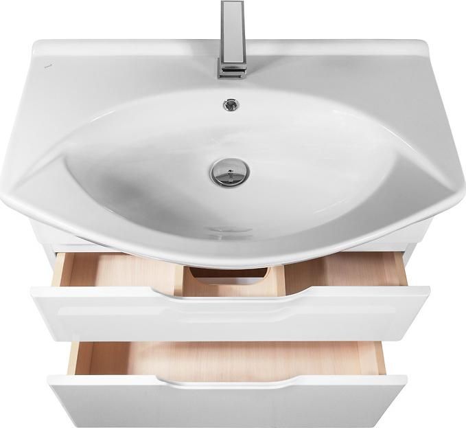 Тумба с раковиной Dreja.Eco Laguna Plus 85 белая