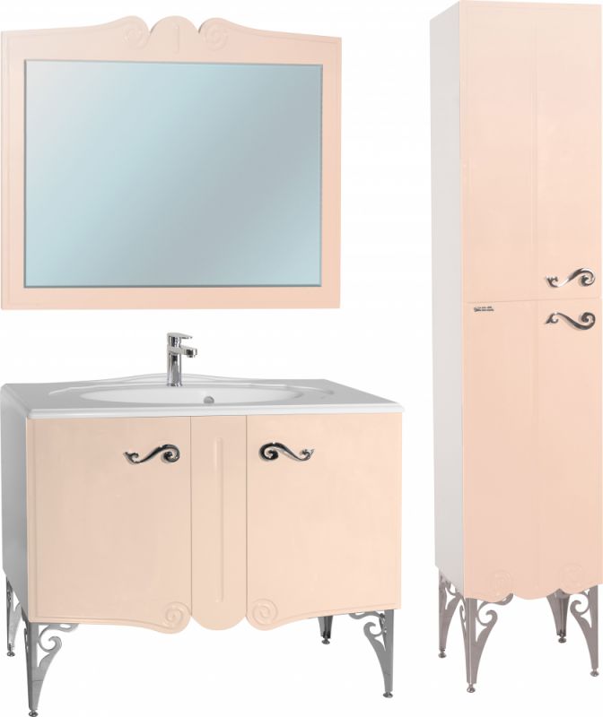 Зеркало Bellezza Эстель 80 бежевое
