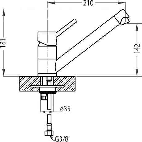 Смеситель для биде Hansgrohe Talis E 71720140, бронза