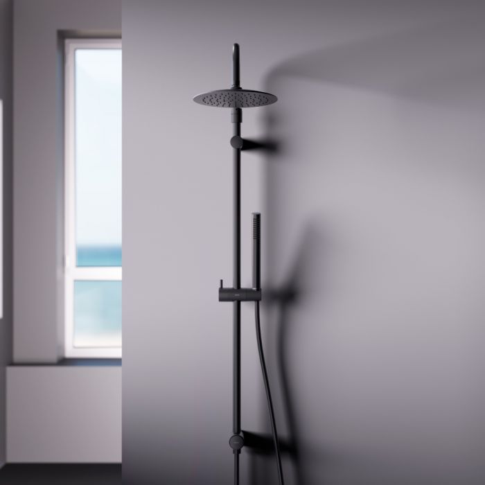 Душевая система Damixa Scandinavian Pure 936000300, черный матовый
