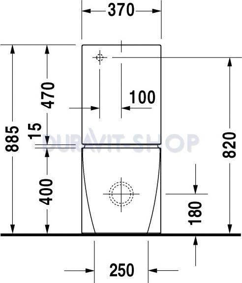 Напольный унитаз Duravit Starck-2 2129090000 с бачком 0933000005