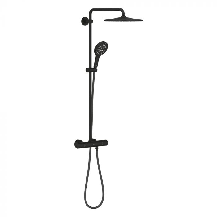 Душевая система Grohe Rainshower 22119KF0 термостат, черный