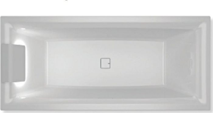 Акриловая ванна Riho Still Square 180x80 LED L B099034005, заполнение через перелив