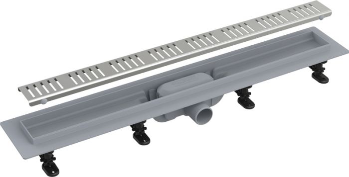 Душевой лоток AlcaPlast APZ10-Simple 650 с решёткой и опорами