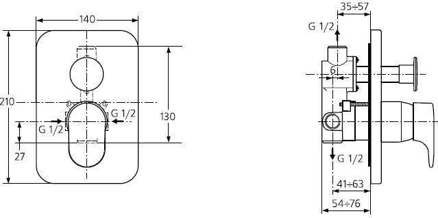 Смеситель для душа Ideal Standard Moments A3915AA, хром