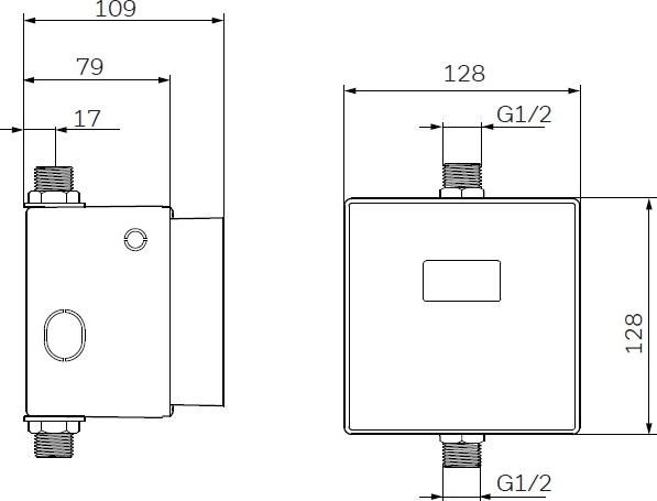Кнопка смыва для писсуара Am.Pm Spirit 2.0 CUSEF7006, матовый хром