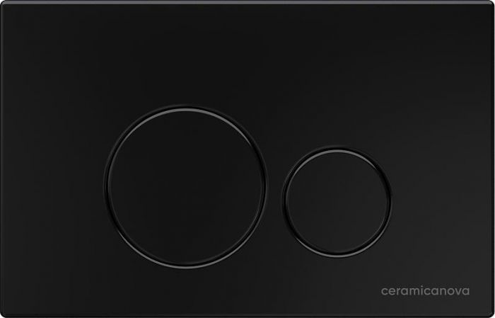 Комплект инсталляция с подвесным унитазом Ceramica Nova Metric CN3007_1001B_1000 с сиденьем микролифт и черной клавишей смыва
