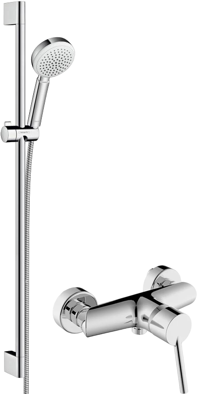 Душевой комплект STWORKI Душевой гарнитур Hansgrohe Crometta 100 26658400 + Смеситель для душа STWORKI Ольборг 35122-495/1BG-IG11