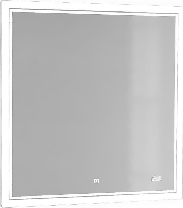 Зеркало Jorno Glass Gla.02.77/W, с подсветкой и часами