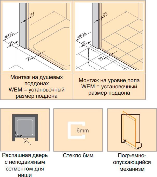 Дверь для душевого уголка Huppe Design victorian DV0302.092.344