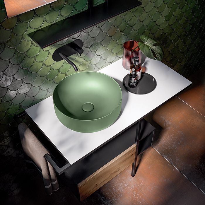 Раковина-чаша Kerasan Nolita 534411 40х15 см, Verde muschio