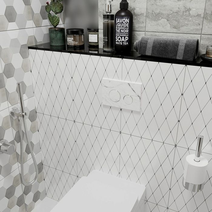 Кнопка смыва Lavinia Boho RelFix 38050904, светло-серый