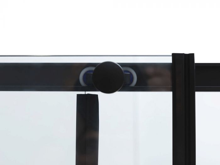 Душевая дверь Aquanet Pleasure Evo AE65-N140-BT профиль черный, стекло прозрачное