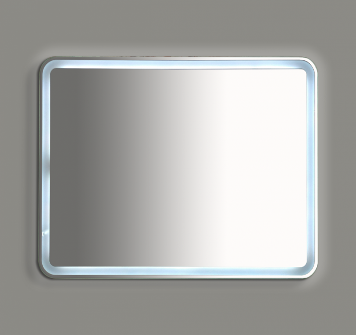 Зеркало LED 1000х800 Misty 3 Неон П-Нео10080-3ПРСНККУ, сенсор на корпусе