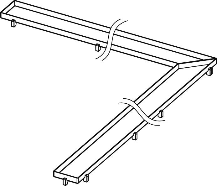 Решётка Tece TECEdrainline Plate 6 109 70 90х90 см под плитку угловая