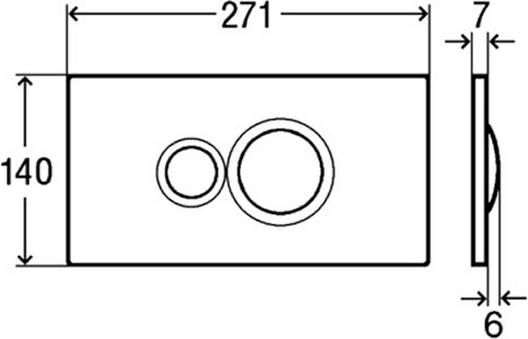 Кнопка смыва Viega Visign for Style 10 596316 белая