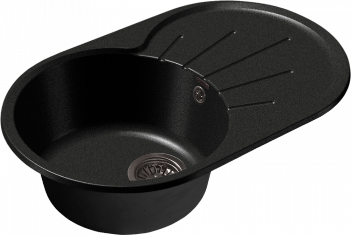 Кухонная мойка GranFest RONDO GF-R-750L черный