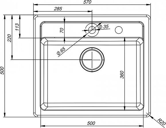Кухонная мойка Iddis Vane G V04S571i87, сафари