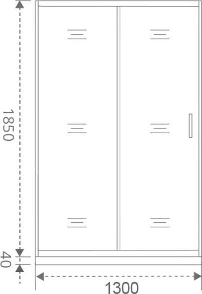 Душевая дверь в нишу Good Door Latte WTW-130-C-WE