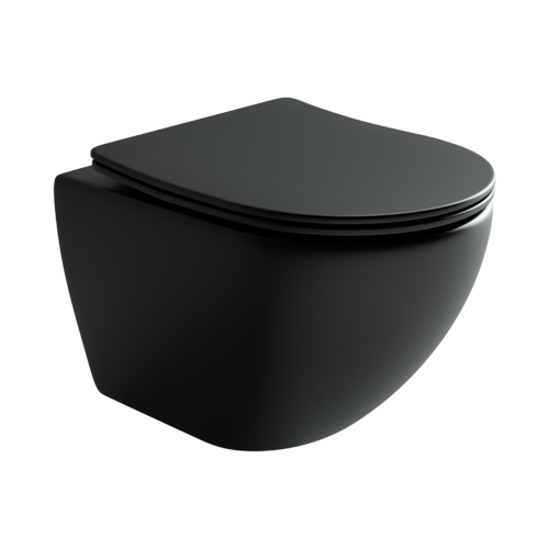 Комплект унитаз с инсталляцией Ceramica Nova Metropol CN4002MB_1002M_1000 с сиденьем микролифт и клавишей смыва хром матовый
