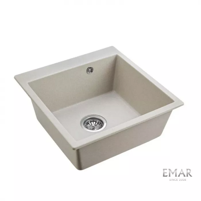 Кухонная мойка Emar Quartz EMQ-1640.Q Барит бежевый