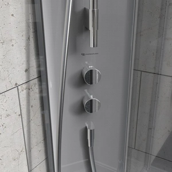 Душевая кабина IDO Showerama 10-5 Comfort 100x100 131.404.207.313, профиль белый, стекло прозрачное