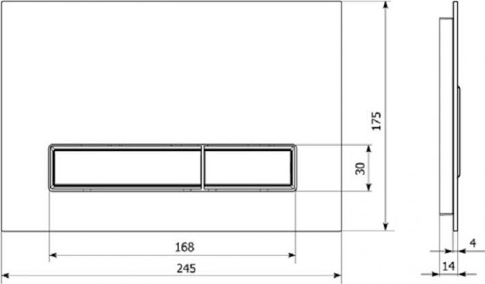 Кнопка смыва Lavinia Boho RelFix 3805005R, красный
