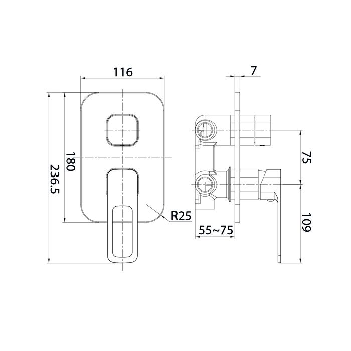 Смеситель для душа Iddis Slide SLISB00i68 хром