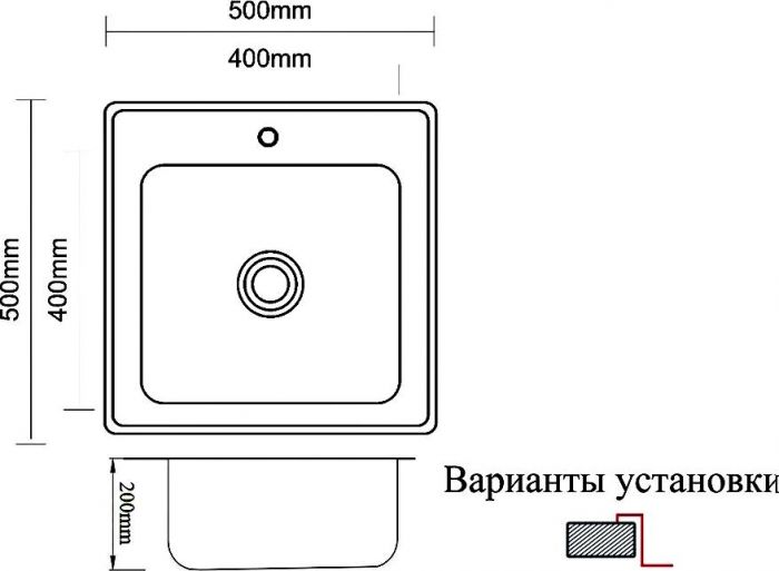 Кухонная мойка Zorg Inox Pvd SZR-5050 bronze