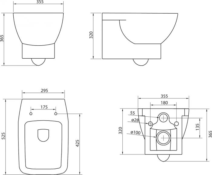 Подвесной унитаз BelBagno Lago BB128CH