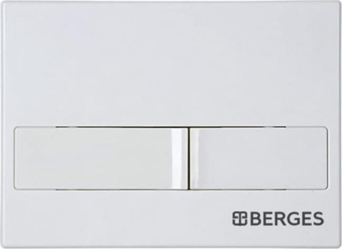Комплект инсталляция с подвесным унитазом Berges Wasserhaus Novum 043266 с сиденьем микролифт и белой клавишей смыва
