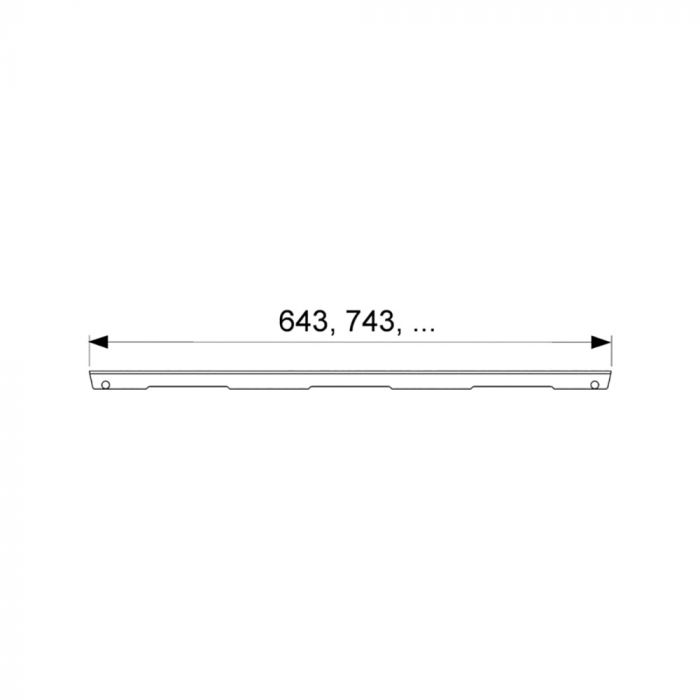 Решётка Tece Drainline Basic 601511 150 см хром