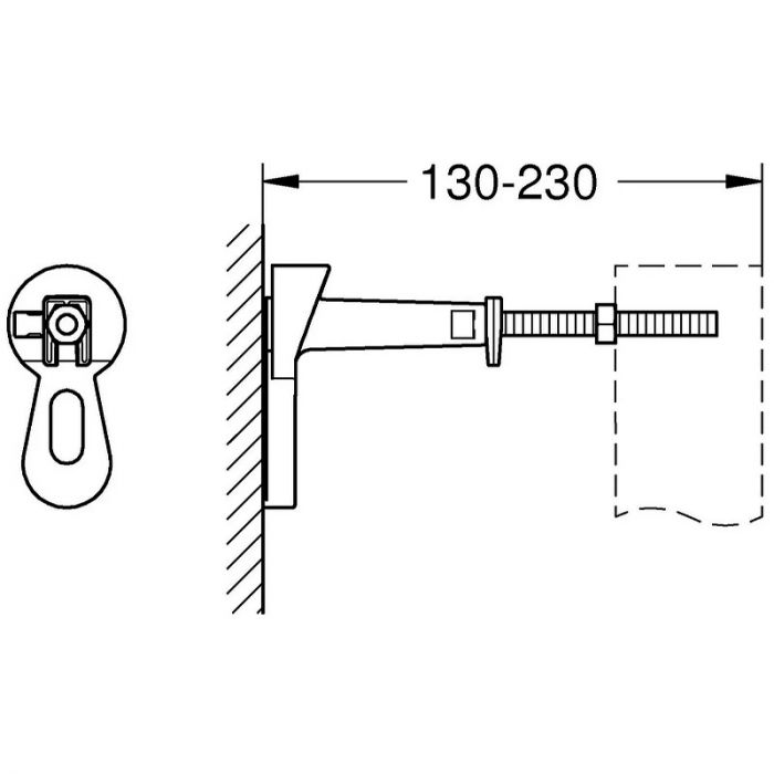 Инсталляция для унитаза Grohe Rapid SL 39939000 для унитаза, с черной матовой клавишей смыва