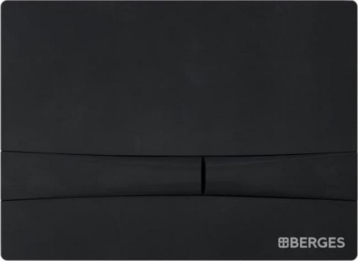 Комплект инсталляция с подвесным унитазом Berges Wasserhaus Novum 042451 с сиденьем микролифт и черной клавишей смыва
