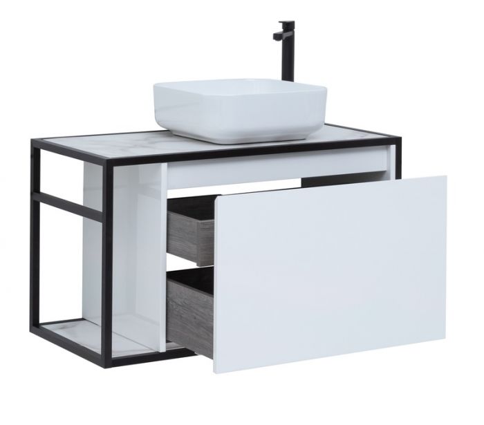 Тумба под раковину Aquanet Nova Lite Loft 90 00261651 белый
