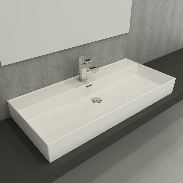 Раковина Bocchi Milano 100 1378-001-0126, белый глянец
