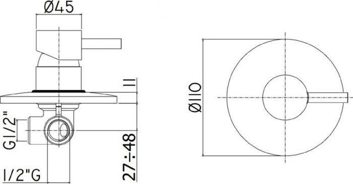 Прозрачная ванна Abber Kristall AT9702Onyx, черный