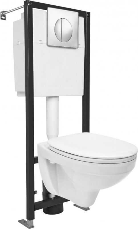 Комплект Cersanit Delfi S-SET-DEL/Black/TPL/Cg-w