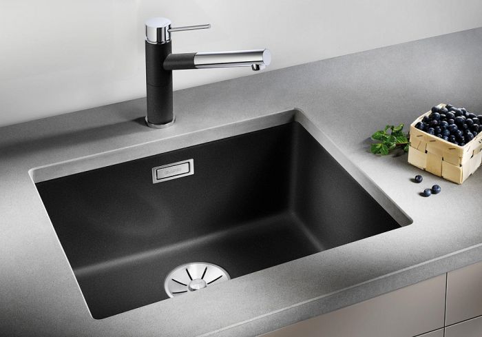 Кухонная мойка Blanco Subline 500-U 523433 тёмная скала