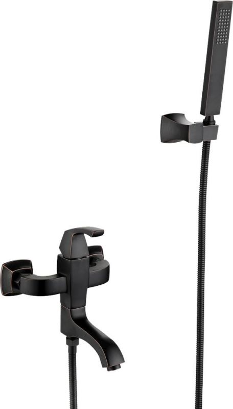 Смеситель для ванны с душем Lemark Nubira LM6214ORB, чёрная бронза