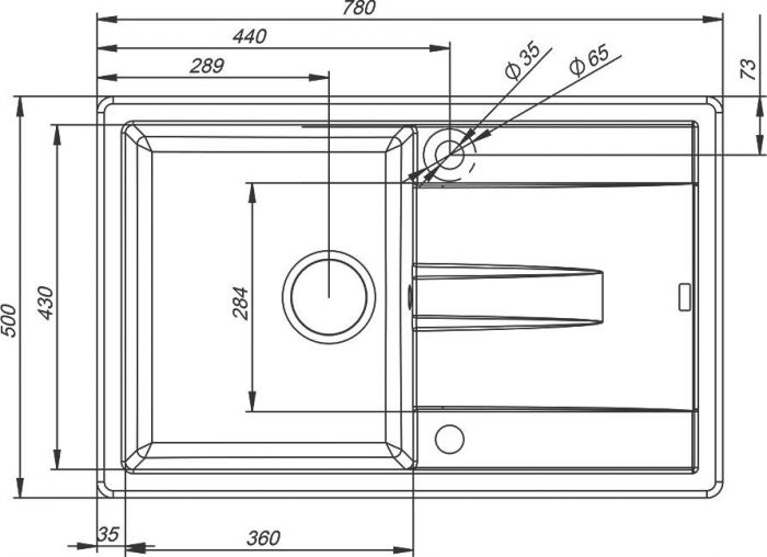 Кухонная мойка Iddis Vane G V12G781i87, серый матовый