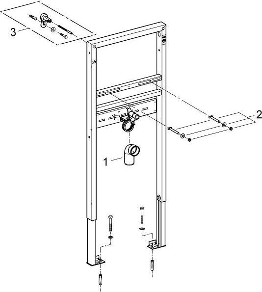 Инсталляция для раковины Grohe Rapid SL 38557001