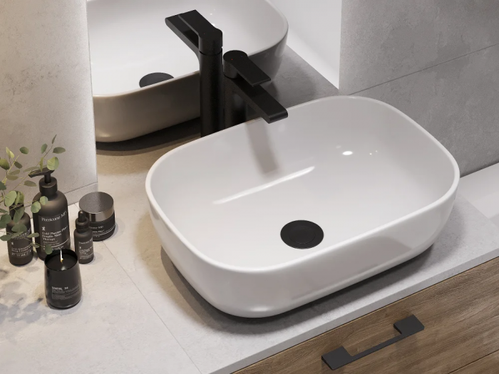 Столешница Cersanit Stone Balance 60 64185, серый матовый