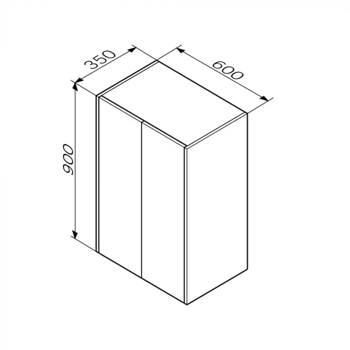 Шкаф AM.PM Func 60x90, M8FCH06029WM белый матовый