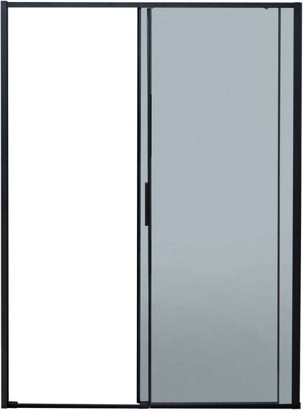 Душевая дверь Aquanet Pleasure Evo AE65-N140-BT профиль черный, стекло прозрачное