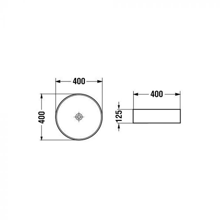Раковина Vincea VBS-5GL05 40 см, золото