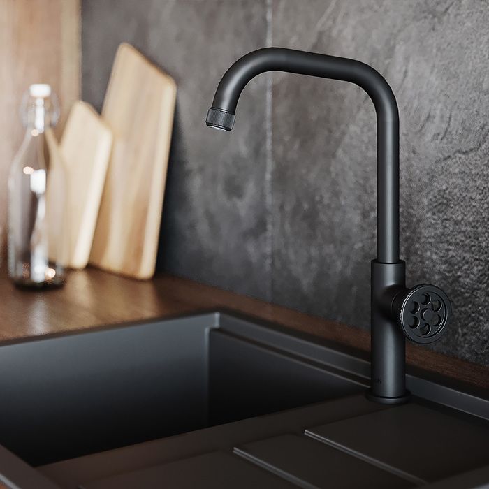 Смеситель для кухни Iddis Grange GRABL00i05, черный матовый